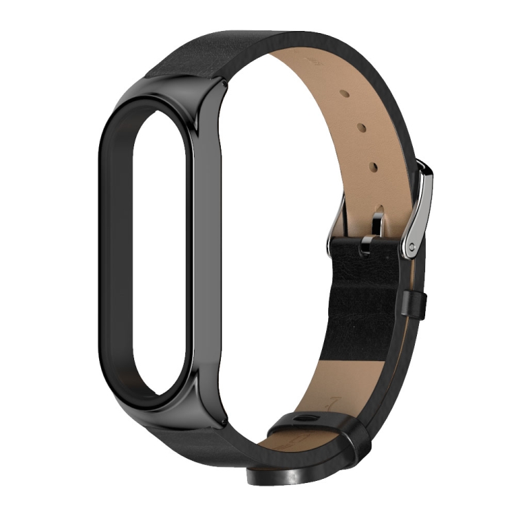 

For Xiaomi Mi Band 6 / 5 / 4 / 3 Mijobs CS Microfiber Leather Watch Band(Black)
