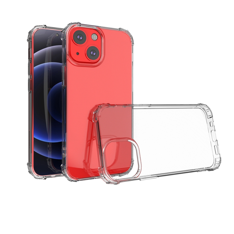 

Shockproof Transparent TPU Protective Case For iPhone 13 mini(Transparent)