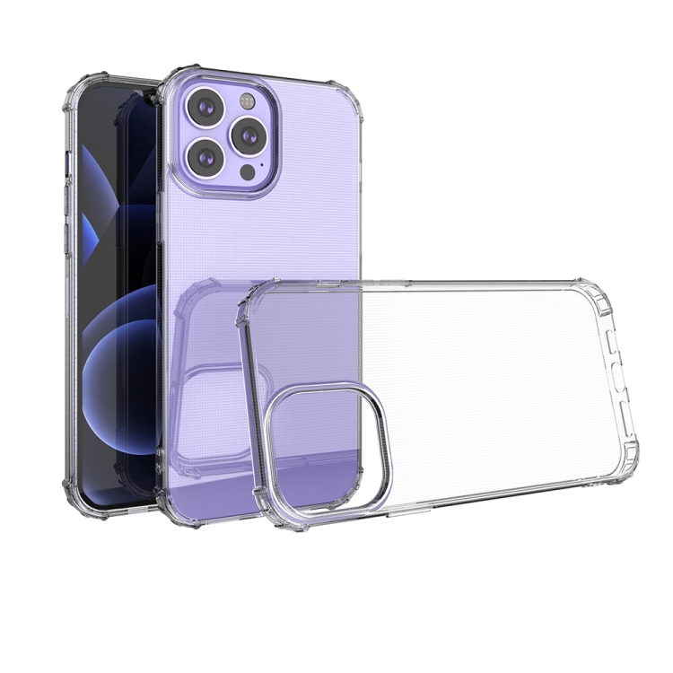 

Shockproof Transparent TPU Protective Case For iPhone 13 Pro Max(Transparent)