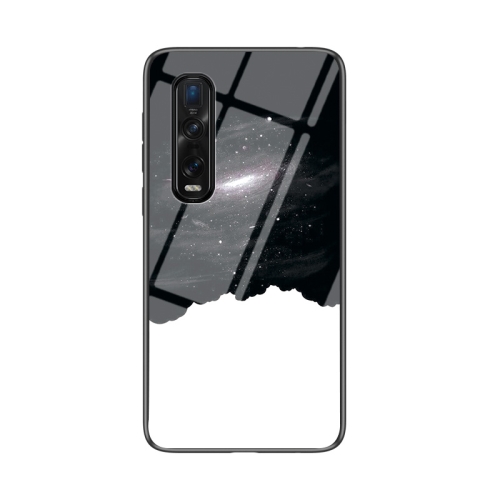 

For OPPO Find X2 Pro Starry Sky Painted Tempered Glass TPU Shockproof Protective Case(Cosmic Starry Sky)