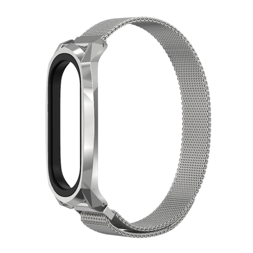 

For Xiaomi Mi Band 6 / 5 / 4 / 3 Mijobs Milan Magnetic GT Stainless Steel Watch Band(Silver)