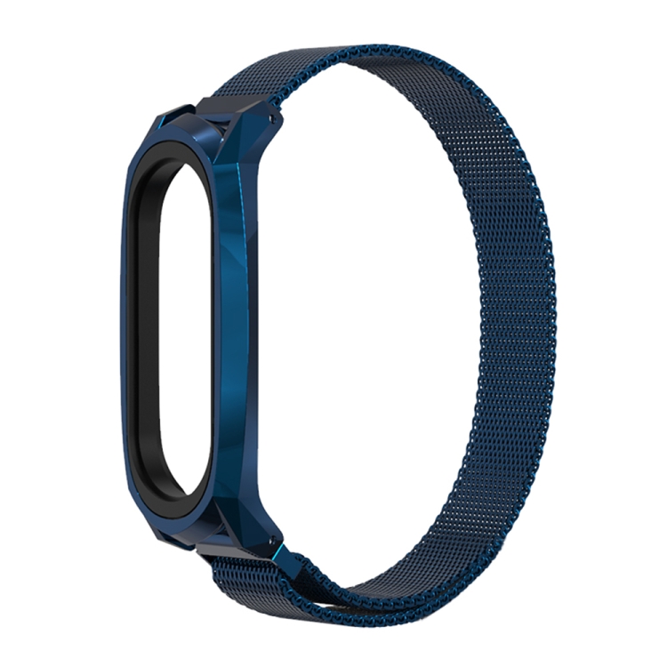 

For Xiaomi Mi Band 6 / 5 / 4 / 3 Mijobs Milan Magnetic GT Stainless Steel Watch Band(Blue)