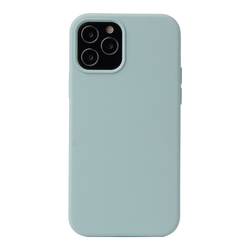 For iPhone 13 mini Solid Color Liquid Silicone Shockproof Protective Case (Emerald Green) for iphone 15 plus dual color magsafe tpu hybrid clear pc shockproof phone case white