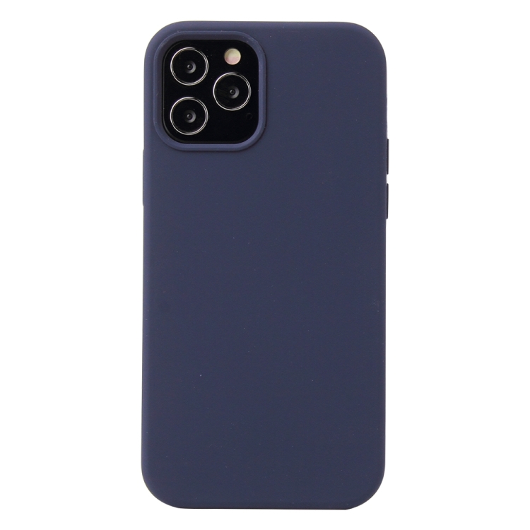 

Solid Color Liquid Silicone Shockproof Protective Case For iPhone 13 mini(Midnight Blue)