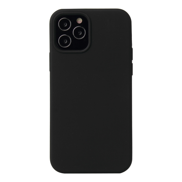 

Solid Color Liquid Silicone Shockproof Protective Case For iPhone 13 Pro Max(Black)