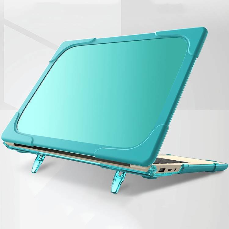 

TPU + PC Two-color Anti-fall Laptop Protective Case For Microsoft Surface Laptop Go(Sky Blue)