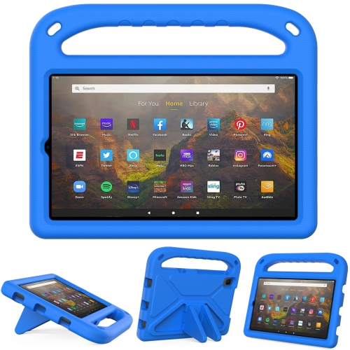 

For Lenovo Tab M8 FHD TB-8505F / TB-8705X 8.0 inch & Tab M8 TB-8505 / TB-8705 / TB-8506 2021 Handle Portable EVA Shockproof Anti Falling Protective Case with Triangle Holder(Blue)
