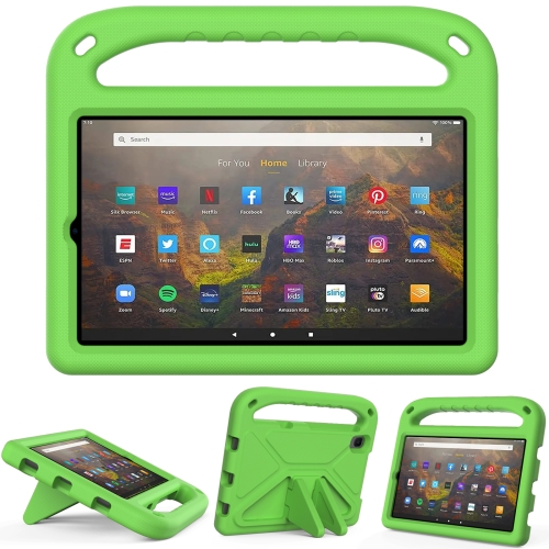 

For Lenovo Tab M8 FHD TB-8505F / TB-8705X 8.0 inch & Tab M8 TB-8505 / TB-8705 / TB-8506 2021 Handle Portable EVA Shockproof Anti Falling Protective Case with Triangle Holder(Green)
