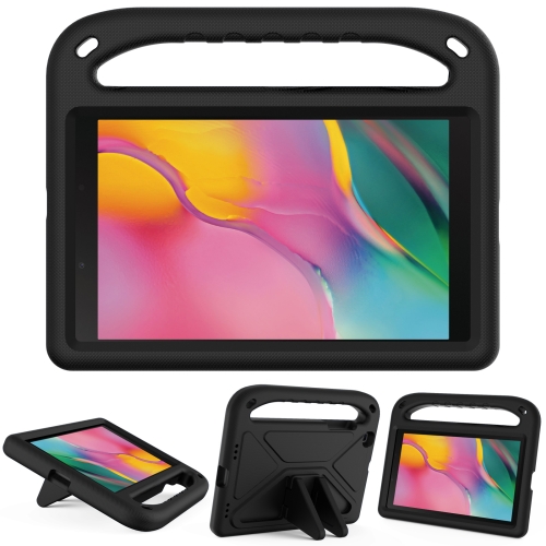 

For Samsung Galaxy Tab A 8.0 2019 SM-T290 / SM-T295 Handle Portable EVA Shockproof Anti Falling Protective Case with Triangle Holder(Black)