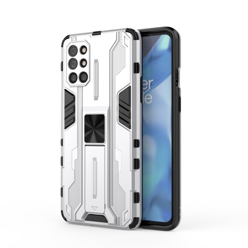 

For OnePlus 9R Supersonic PC + TPU Shock-proof Protective Case with Holder(Silver)