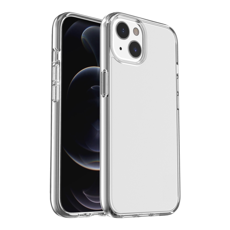 

Shockproof Terminator Style Transparent Protective Case For iPhone 13 mini(Transparent)