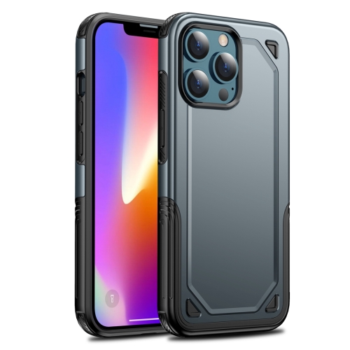 

Shockproof Rugged Armor Protective Case For iPhone 13 mini(Blue)
