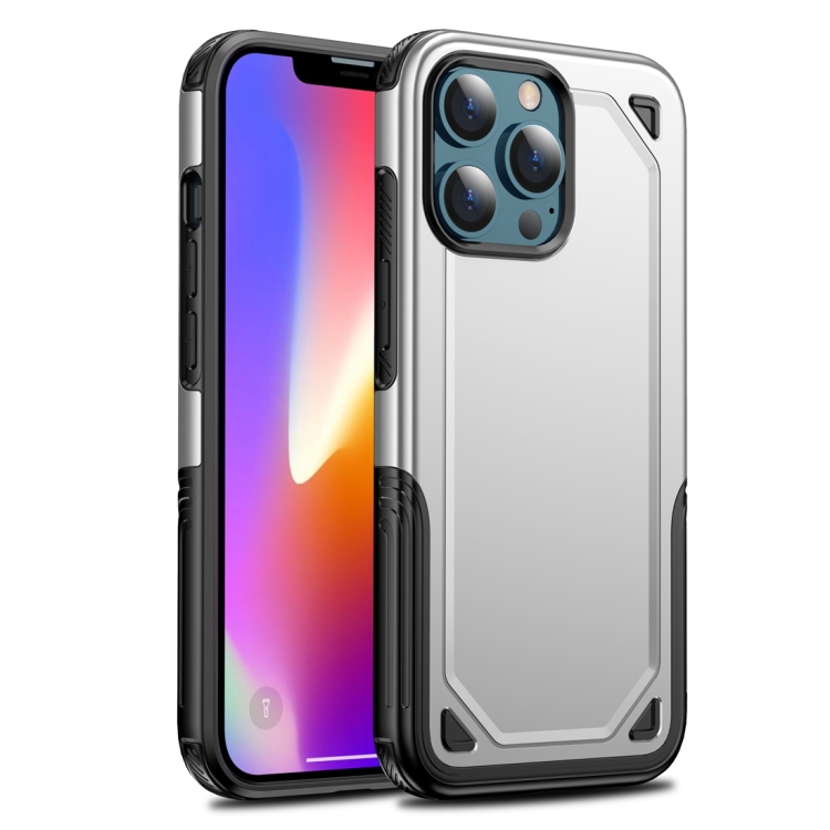 

Shockproof Rugged Armor Protective Case For iPhone 13 Pro(White)