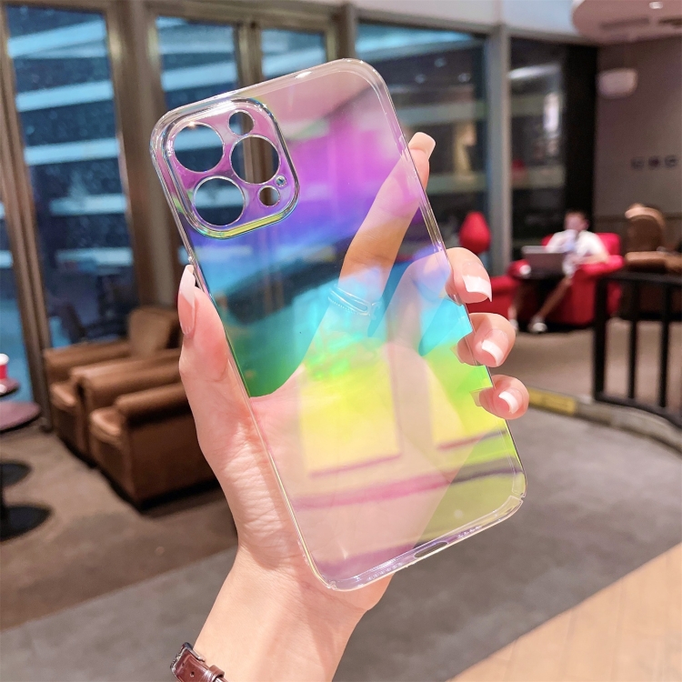 

Colorful Electroplating PC Protective Case For iPhone 11 Pro Max(Purple Blue Green Yellow)