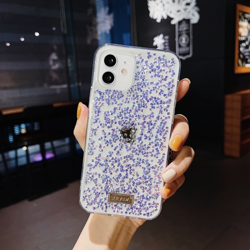 

SULADA Colorful Diamond Series Shockproof TPU Protective Case For iPhone 13 Pro(Purple)