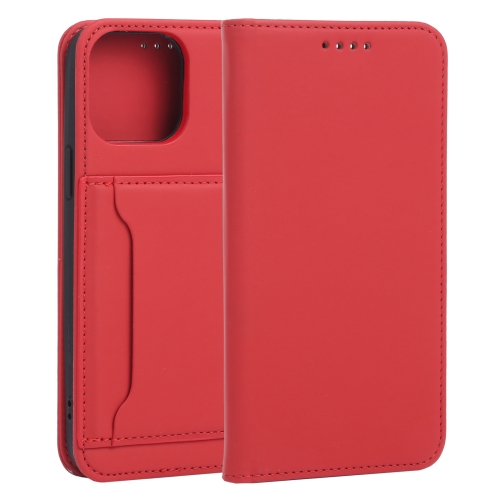 

Strong Magnetism Shockproof Horizontal Flip Liquid Feel Leather Case with Holder & Card Slots & Wallet For iPhone 13 Pro Max(Red)