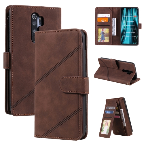 

For Xiaomi Redmi Note 8 Pro Skin Feel Business Horizontal Flip PU Leather Case with Holder & Multi-Card Slots & Wallet & Lanyard & Photo Frame(Brown)