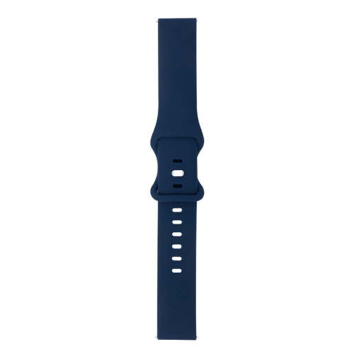 

For Huawei Watch GT 2 46mm 8-buckle Silicone Replacement Strap Watchband(Midnight Blue)