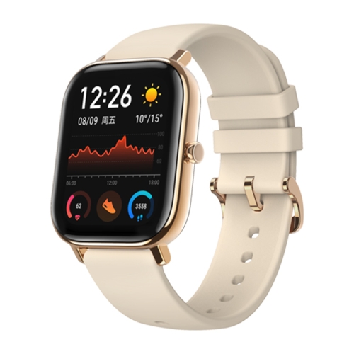 

Original Xiaomi Youpin Amazfit GTS 1.65 inch AMOLED Screen Bluetooth 5.0 5ATM Waterproof Smart Watch, Support 12 Sport Modes / Heart Rate Monitoring / NFC Analog Door Card / GPS Positioning(Desert Gold)