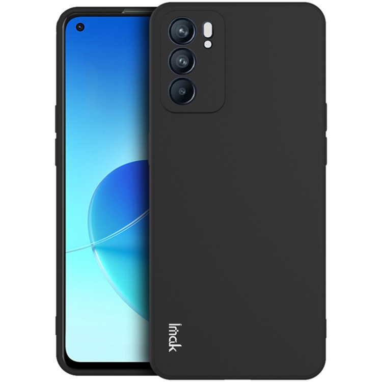 

For OPPO Reno6 5G IMAK UC-4 Series Straight Edge TPU Soft Protective Case(Black)
