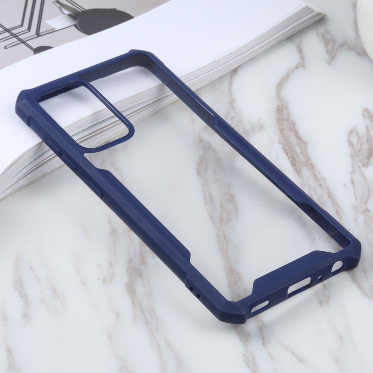 

For Samsung Galaxy A52 5G Acrylic + Color TPU Shockproof Case(Dark Blue)