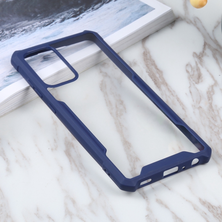 

For Samsung Galaxy A72 5G Acrylic + Color TPU Shockproof Case(Dark Blue)