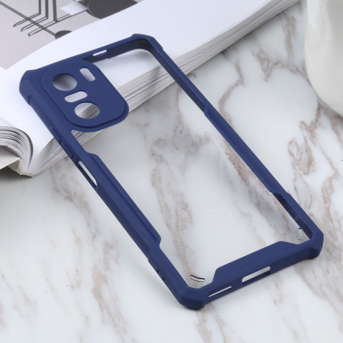 

For Xiaomi Redmi K40 CN Version/K40 Pro CN Version/Mi 11i Overseas Version/Poco F3 Overseas Version Acrylic + Color TPU Shockproof Case(Dark Blue)