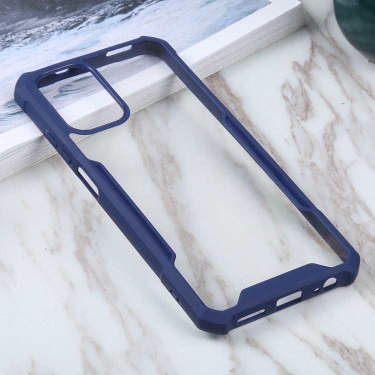 

For Xiaomi Redmi Note 10 4G/10S Acrylic + Color TPU Shockproof Case(Dark Blue)