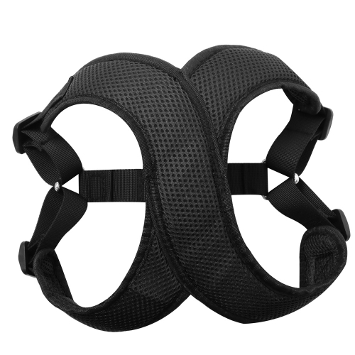 

Vest-style Nylon Mesh Breathable Pet Chest Strap Dog Traction Rope, Size:S(Black)