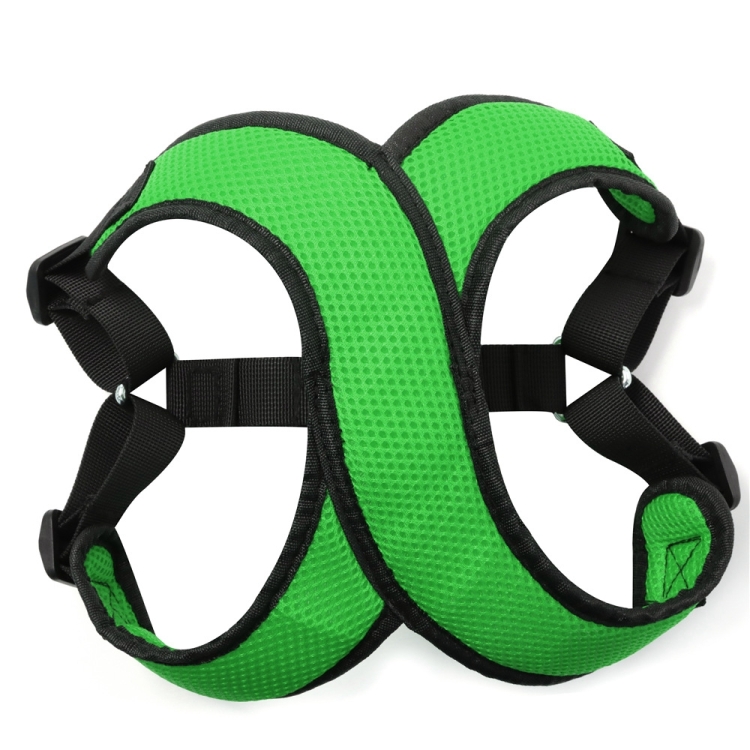 

Vest-style Nylon Mesh Breathable Pet Chest Strap Dog Traction Rope, Size:S(Green)