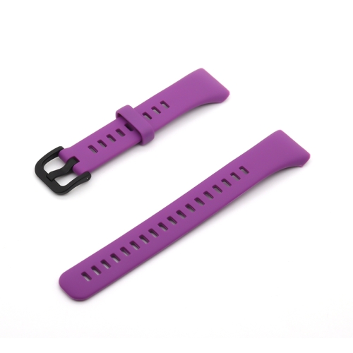 

For Honor Band 6 Pure Color Silicone Watch Band(Purple)