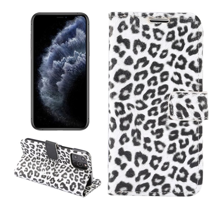 

Leopard Pattern Horizontal Flip PC + PU Leather Case with Holder & Card Slots & Wallet For iPhone 13 Pro Max(White)