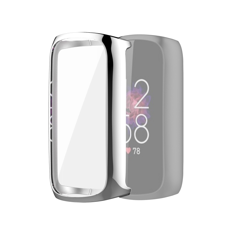 

For Fitbit Luxe Full Coverage TPU Electroplating Protective Case Cover(Silver)