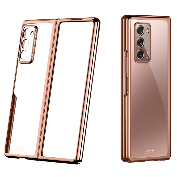 

For Samsung Galaxy Z Fold2 5G Symphony Plating PC Shockproof Protective Case(Rose Gold)