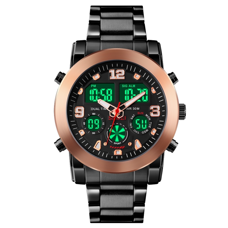 SKMEI 1642 Three-time Display Luminous Electronic Watch, Support