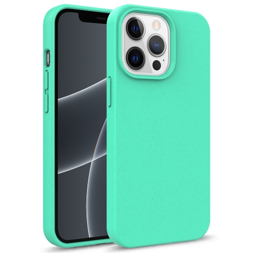 

For iPhone 13 Starry Series Shockproof Straw Material + TPU Protective Case(Green)