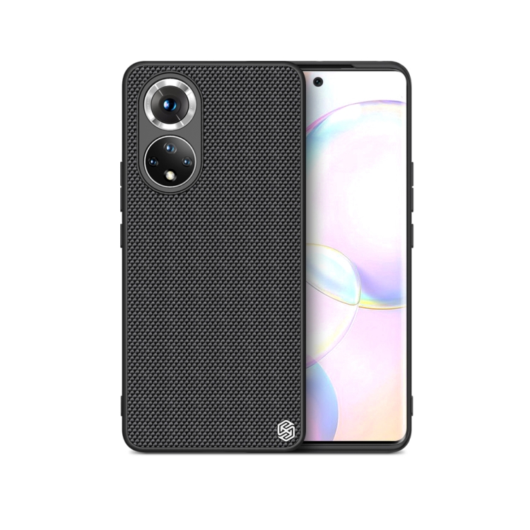 

For Honor 50 NILLKIN 3D Textured Nylon Fiber TPU Case(Black)