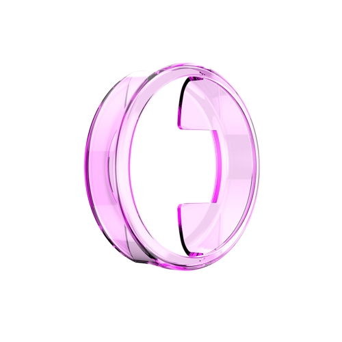 

For Garmin Lily TPU Half-pack Candy Color Protective Case(Transparent Purple)