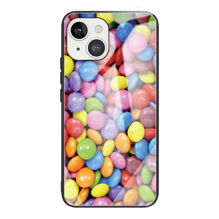 

Tempered Glass + TPU Border Protective Case For iPhone 13(Candy Colors)