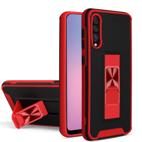 

For Samsung Galaxy A50 / A30s / A50s Dual-color Skin Feel TPU + PC Magnetic Shockproof Case with Invisible Holder(Red)