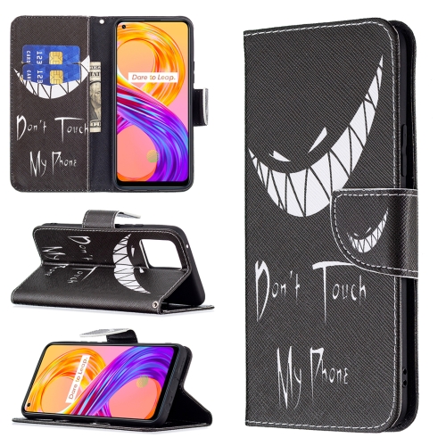 

For OPPO Realme 8 / Realme 8 Pro Colored Drawing Pattern Horizontal Flip Leather Case with Holder & Card Slots & Wallet(Smirk)