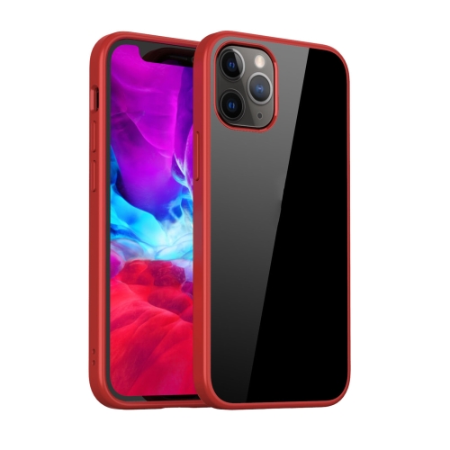 

Clear Acrylic + TPU Four-corner All-inclusive Shockproof Case For iPhone 12 / 12 Pro(Red)