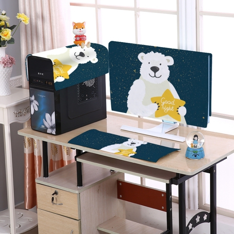Desktop Computer LCD Monitor Cloth Dust-proof Cover, Size:32 inch(Good Night )