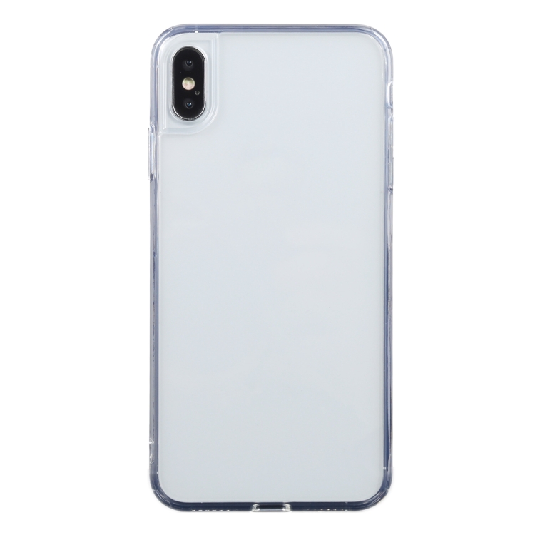 

Transparent Stepless Fine Hole Glass Protective Case For iPhone XS Max