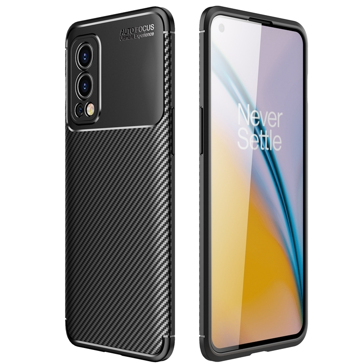 

For OnePlus Nord 2 5G Carbon Fiber Texture Shockproof TPU Case(Black)