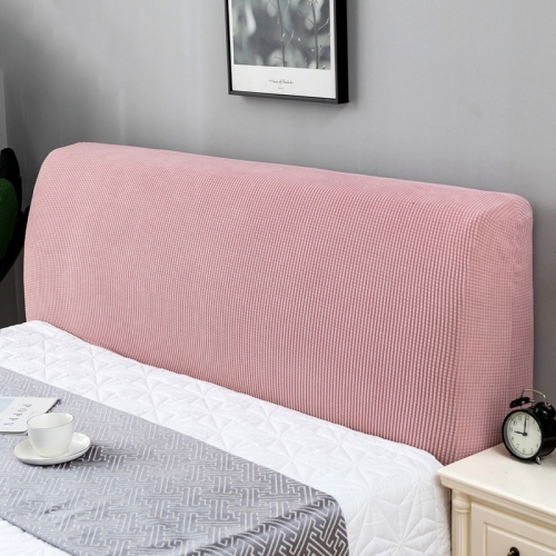 

Polar Fleece Elastic Full Covered Headboard Dust Cover, Size:120cm(Pink)