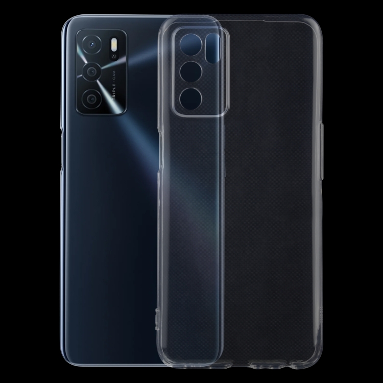 

For OPPO A16 0.75mm Ultra-thin Transparent TPU Soft Protective Case