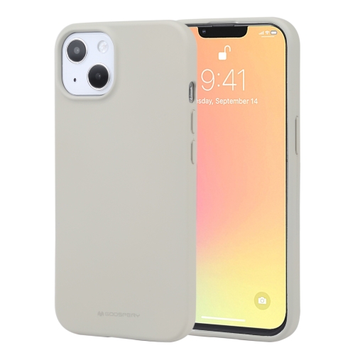 

GOOSPERY SOFT FEELING Liquid TPU Shockproof Soft Case For iPhone 13(Stone Grey)