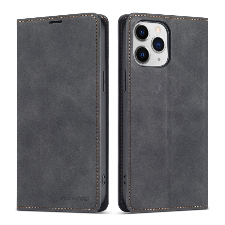 

Forwenw Dream Series Magnetic Oil Edge Horizontal Flip Leather Case with Holder & Card Slot & Photo Frame & Wallet For iPhone 13 Pro Max(Black)