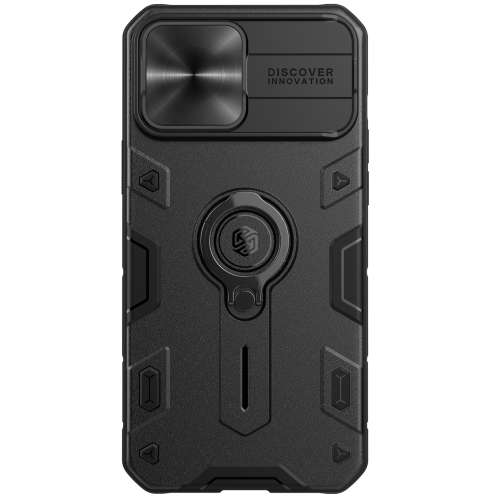 

NILLKIN Shockproof CamShield Armor Protective Case with Invisible Ring Holder For iPhone 13 Pro Max(Black)